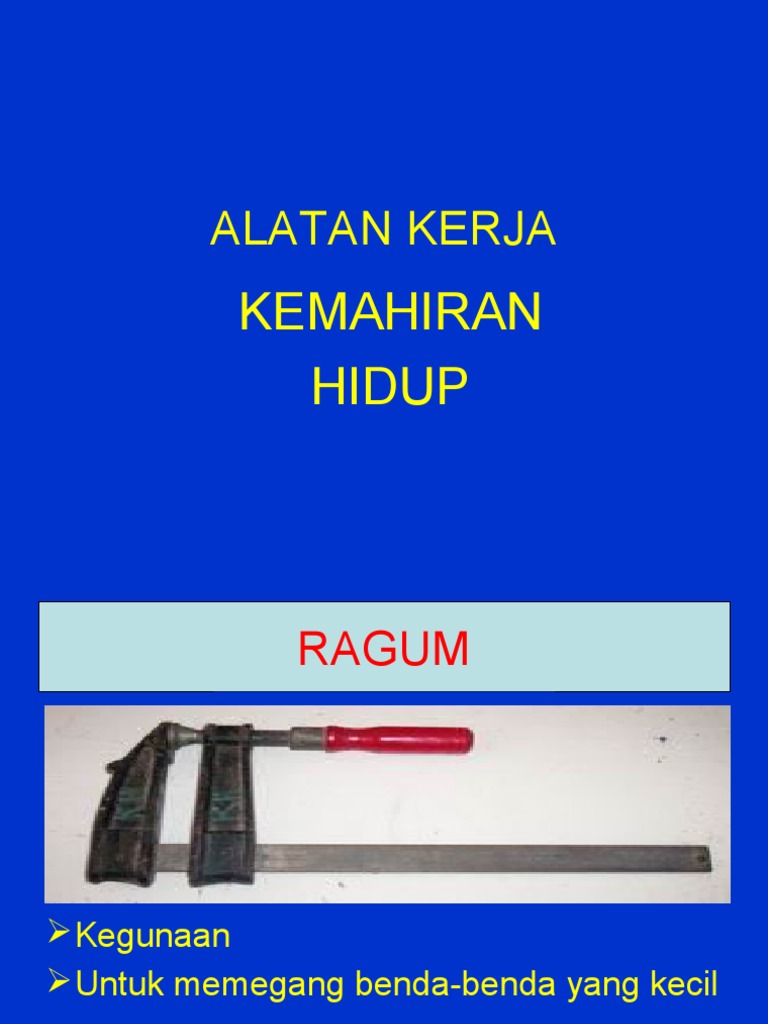 Alatan Kerja Kemahiran Hidup Pdf