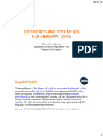 #2 Certificates and Documents For Merchant Ships