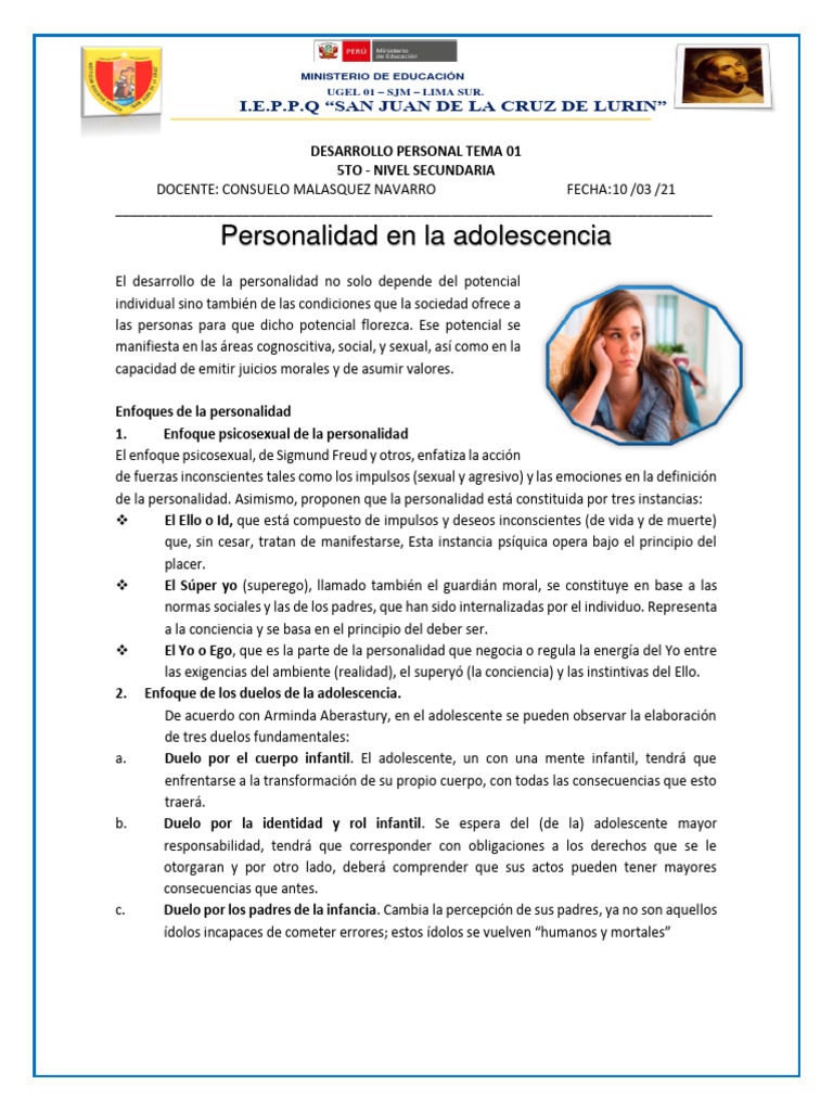 Tema 01 DPCC 5to | PDF | Carné de identidad | Ciencias del comportamiento