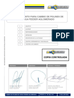 P-Agl-Ant-0004 - Procedimiento para Cambio de Polines de Carga Feeder Aglomerado CC