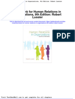 Test Bank For Human Relations in Organizations 9th Edition Robert Lussier