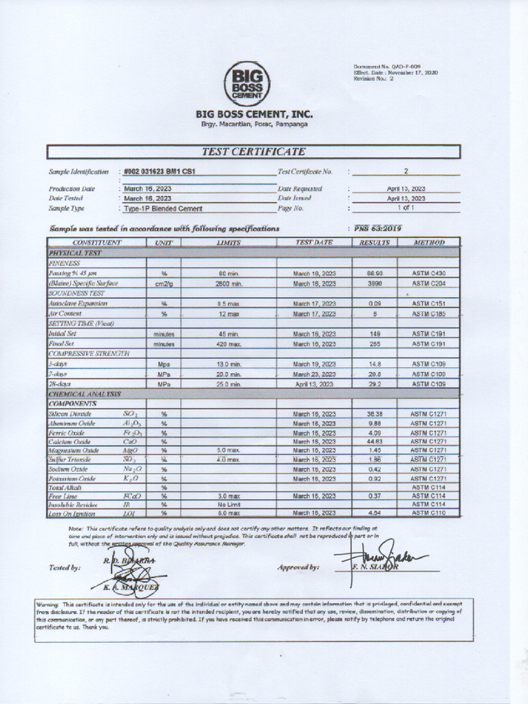 Test Cert | PDF