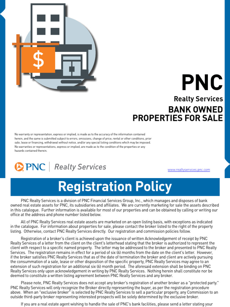 PNC Bank Owned Properties For Sale PDF Real Property Pnc