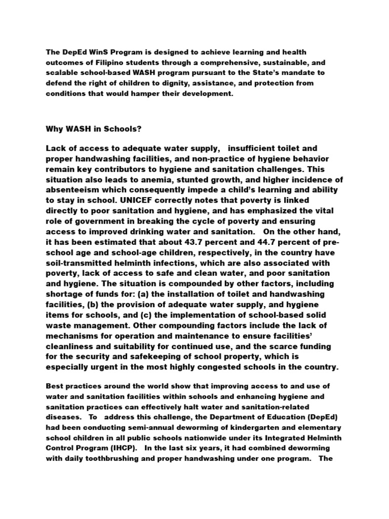 Wins full docs pdf wash public health