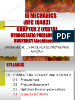 Chapter 2.3 - Hydrostatic Pressure and Buoyancy