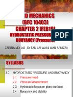 Chapter 2.1 - Hydrostatic Pressure and Buoyancy