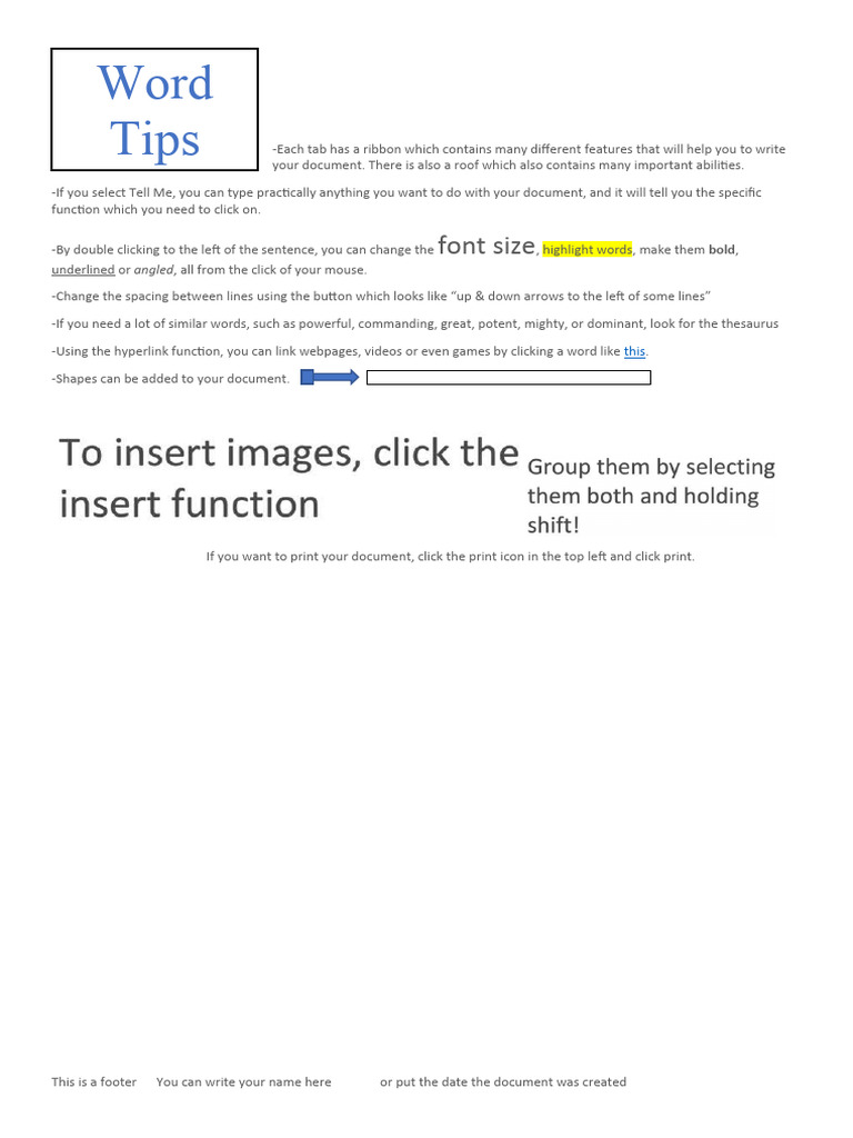 Word Tutorial | PDF | Spreadsheet | Microsoft Excel