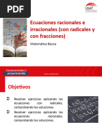 Ecuaciones Racionales e Irracionales