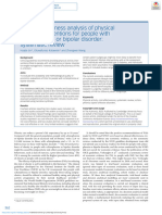 Costeffectiveness Analysis of Physical Activity Interventions For People With Schizophrenia or Bipolar Disorder Systematic Review