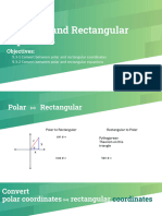 9.3 Polar and Rectangular Equations: Objectives