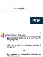 Discriminant Analysis