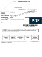Tarjeta Identificacion Rendición Regular - PAES C21918104