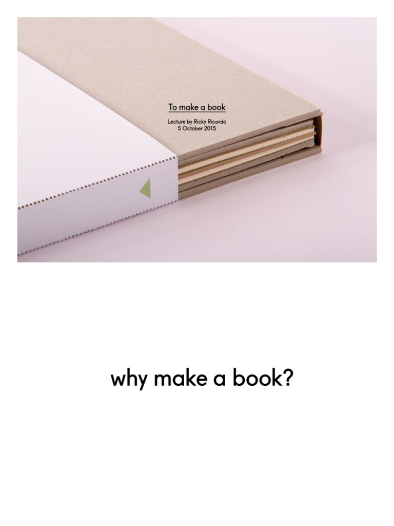 Book Making Lecture | PDF | Books | Typefaces