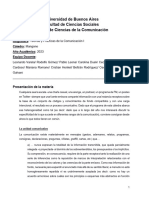 Programa TyP Comunicación I Cátedra Mangone 2023 - FIN