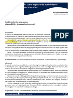 La Problematización Como Registro de Posibilidades para La Investigación Educativa Ignacio Pineda