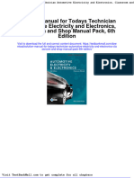 Solution Manual For Todays Technician Automotive Electricity and Electronics Classroom and Shop Manual Pack 6th Edition