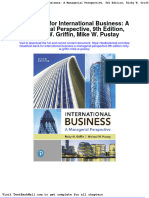 Test Bank For International Business A Managerial Perspective 9th Edition Ricky W Griffin Mike W Pustay