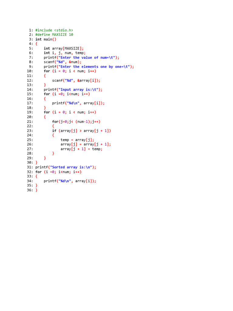 Bubble sort source code dsa pdf