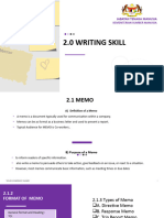 2.0 Writing Skill