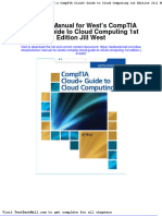 Solution Manual For Wests Comptia Cloud Guide To Cloud Computing 1st Edition Jill West