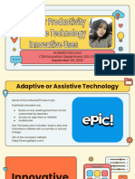 Teacher Productivity Assistive Technology Innovative Uses