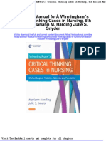Solution Manual For Winninghams Critical Thinking Cases in Nursing 6th Edition Mariann M Harding Julie S Snyder