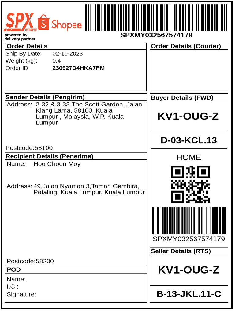 Air Waybill Sample For Marketing Usage PDF