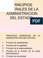 Principios Generales de La Administracion Del Estado. 1