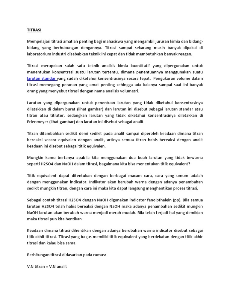 Materi Titrasi Pdf