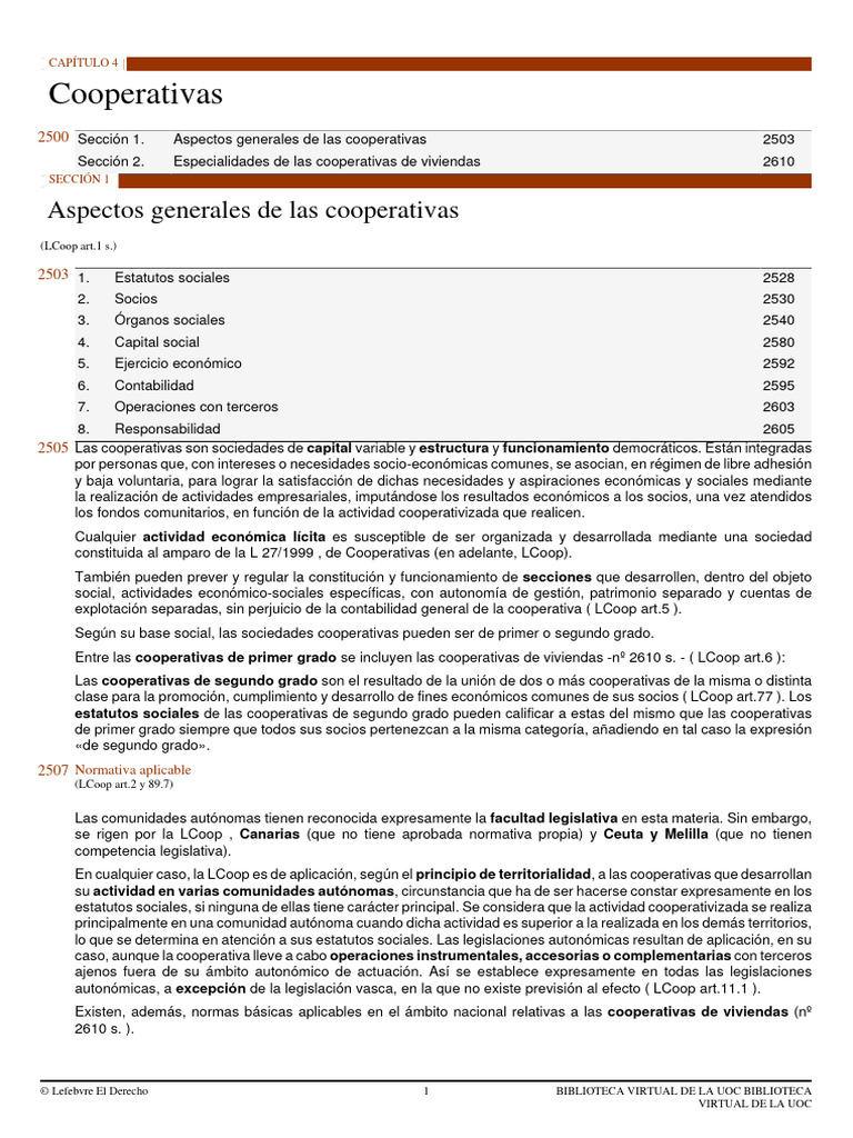 Cooperativas | PDF | Cooperativa | Sociedad de responsabilidad limitada