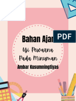 Bahan Ajar Uji Pewarna