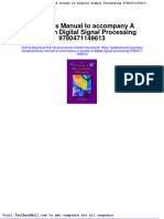 Solutions Manual To Accompany A Course in Digital Signal Processing 9780471149613