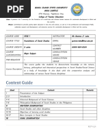 Content Guide FSSE 1