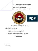 LABORATORIO DE FISICA Examen de Caída Libre 27 - LY