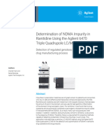 Application Ndma Ranitidine 6470a TQ Lcms 5994 1668en Agilent