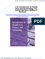 Test Bank For Introduction To Health Care Finance and Accounting 1st Edition Carlene Harrison William P Harrison