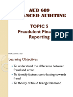Topic 5 Fraudulent Financial Reporting