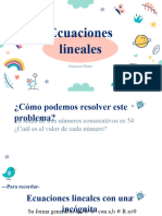 Ecuaciones Lineales: Francisca Flores