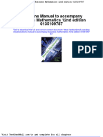 Solutions Manual To Accompany Business Mathematics 12nd Edition 0135109787