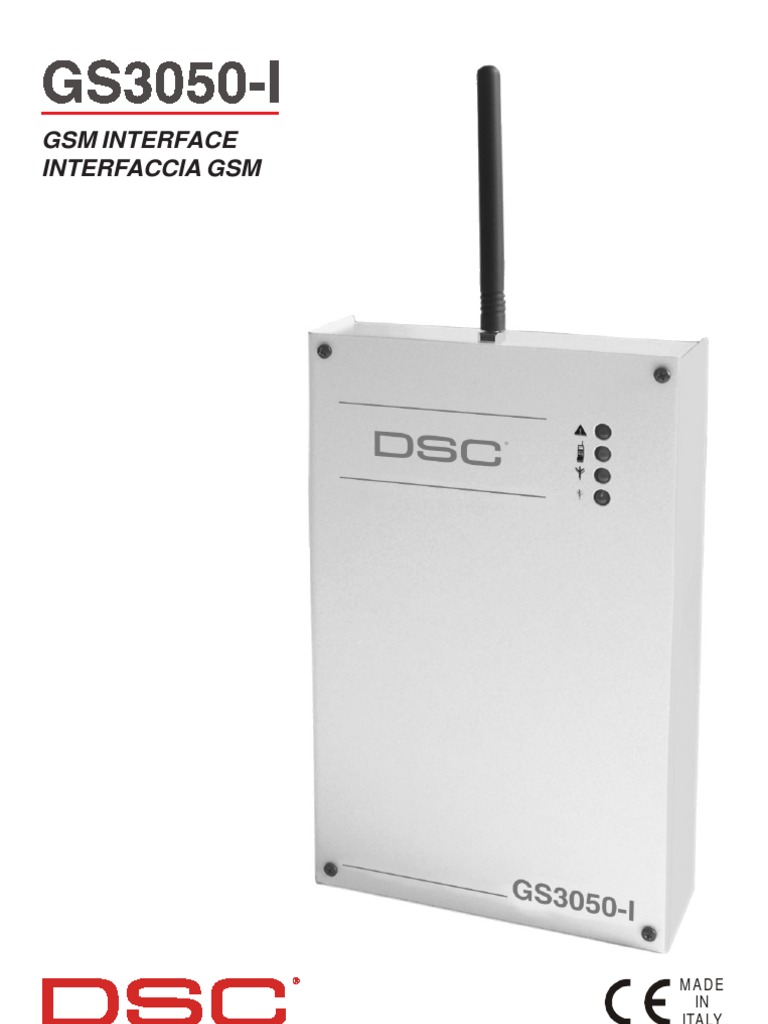 DSC Gs3050-Iw Installation Manual | PDF