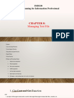 Chapter 8 - Managing Text File