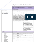 Lesson Plan: 1.3.5 Dividing Fractions and Mixed Numbers GR: Eight