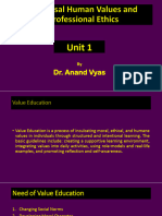Universal Human Values and Professional Ethics Unit 1 2023