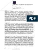 Challenges and Benefits Offered by Liquid Hydrogen Fuels in Commercial Aviation