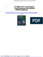 Download Solutions Manual to Accompany Engineering Economy 6th Edition 9780073205342