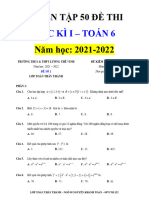 10 đề kiểm tra HK1-Toán 6-2021-2022.Nguyễn Chí Thành