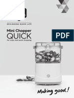 OBH Nordica Mini Quick Minihakker - Manual