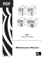 Zebra Xi4 Maintenance Manual