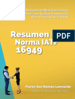 Resumen Norma Iatf 16949 - Flores San Roman Leonardo