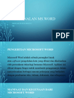 Materi Kelas 5 Ms - Word